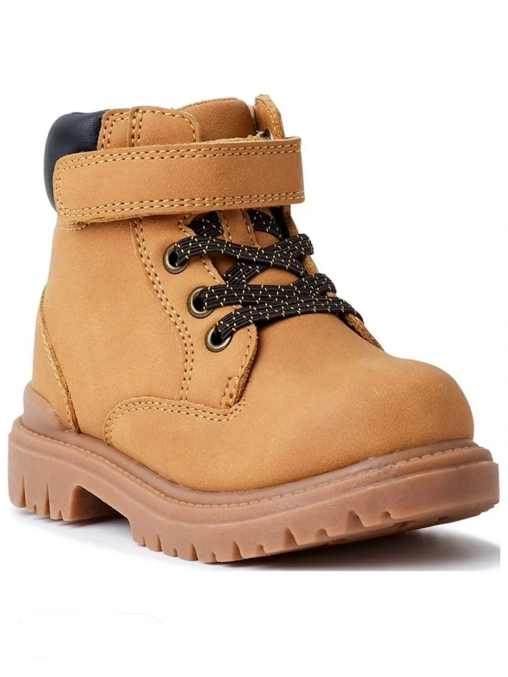 Wonder Nation Kids' Tan Lace-Up Ankle Boots -